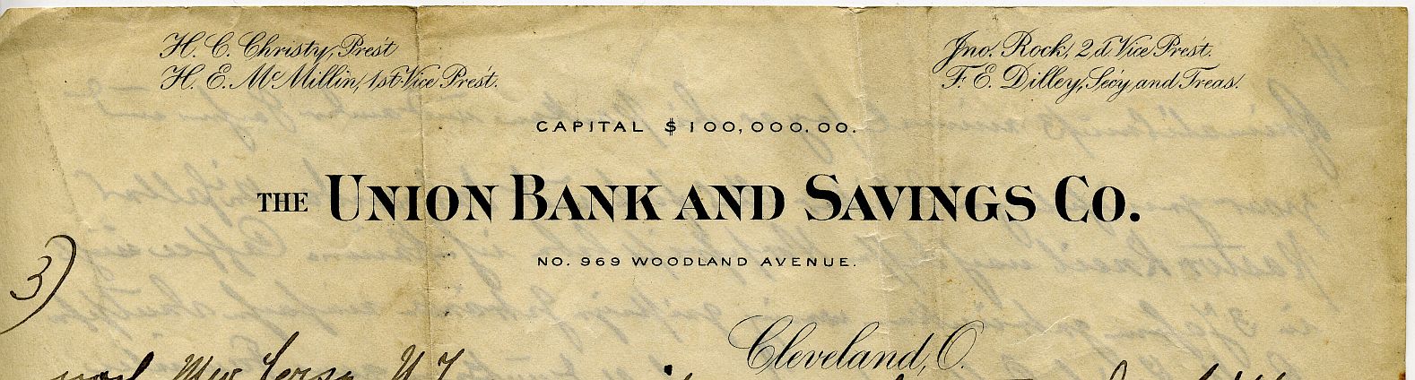 Union Bank and Savings, Cleveland, Ohio