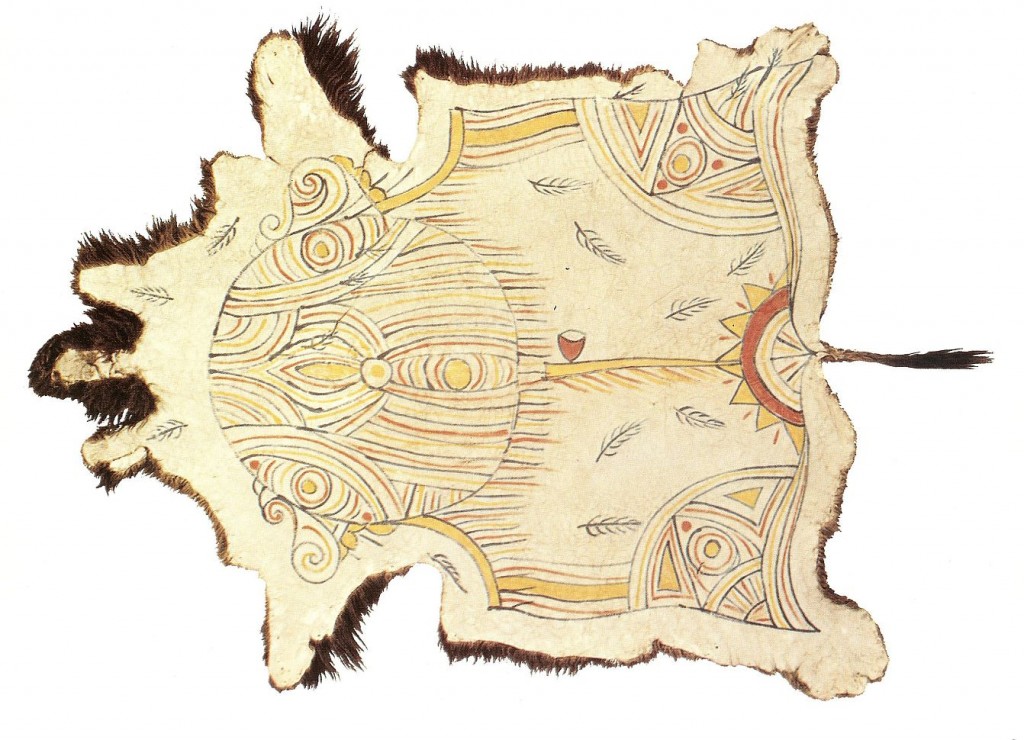 Ojibwa Buffalo Robe circa late 1800s