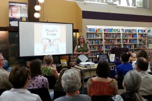 Lois Brandt launches her book "Maddie's Fridge" at Bellevue Bookstore in September.
